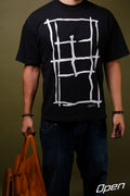 OPEN BLACK TEE